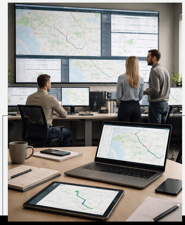 Трекинг грузов и Fleet Management, мониторинг автопарка в Зиме